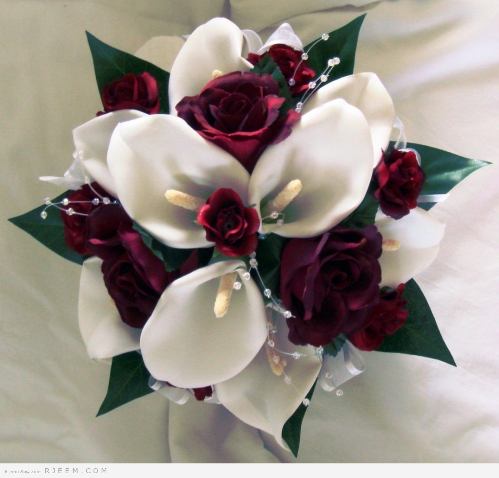 مسكات زهور للعروس 