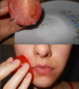 ماسك الطماطم  و السكر  السحري للبشرة الدهنية 