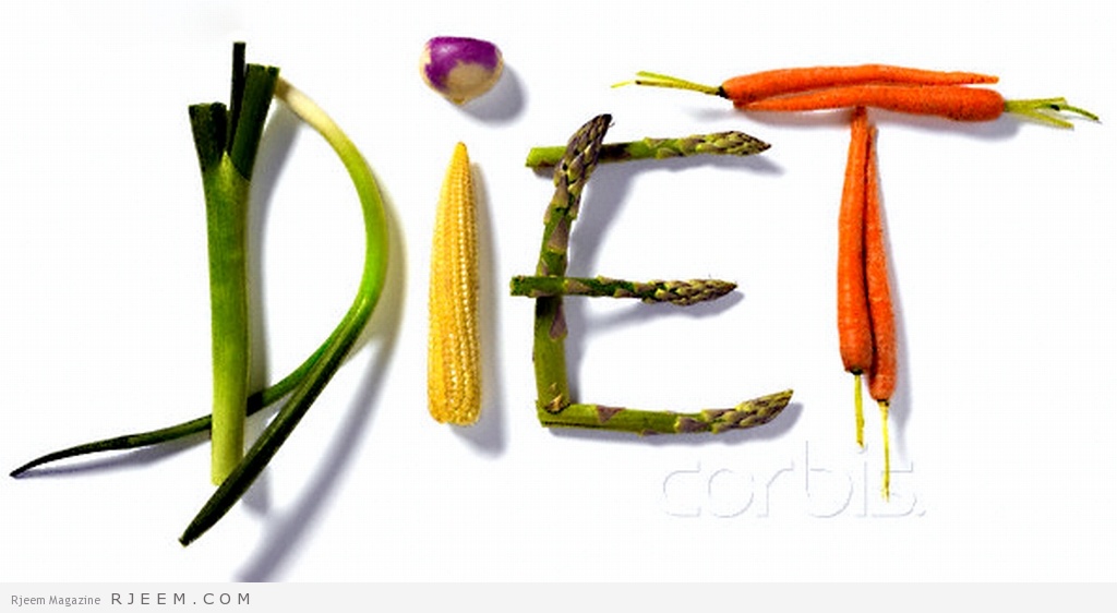 "Diet" Written with Vegetables