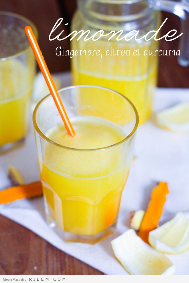 Limonade-curcuma-citron-gingembre
