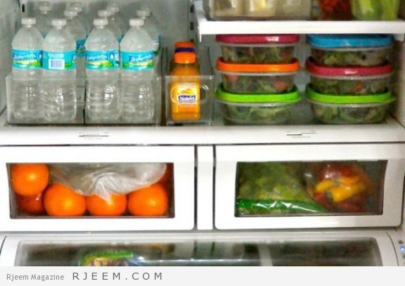 طريقة ترتيب الاغراض في الثلاجة ذات الحجم الصغير