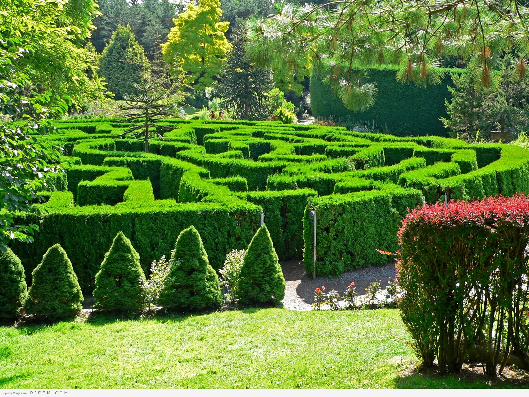 الحدائق المختلفة بداخل حدائق النباتات الملكية