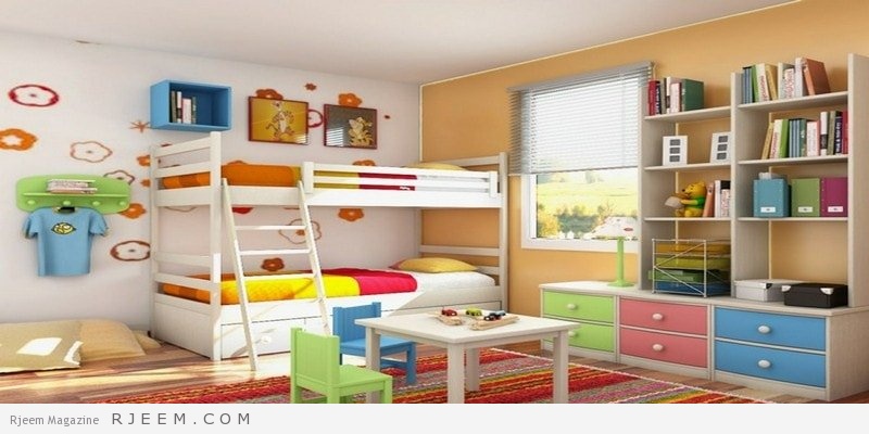 ديكورات غرف نوم اولاد بسيطة