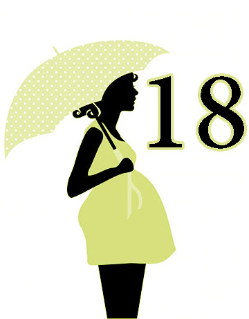 الاسبوع الثامن عشر للحمل 18 ونمو الجنين واعراض ونصائح للحامل