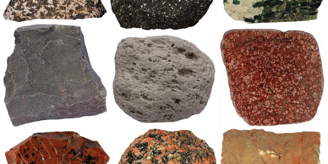 انواع الصخور وخصائصها