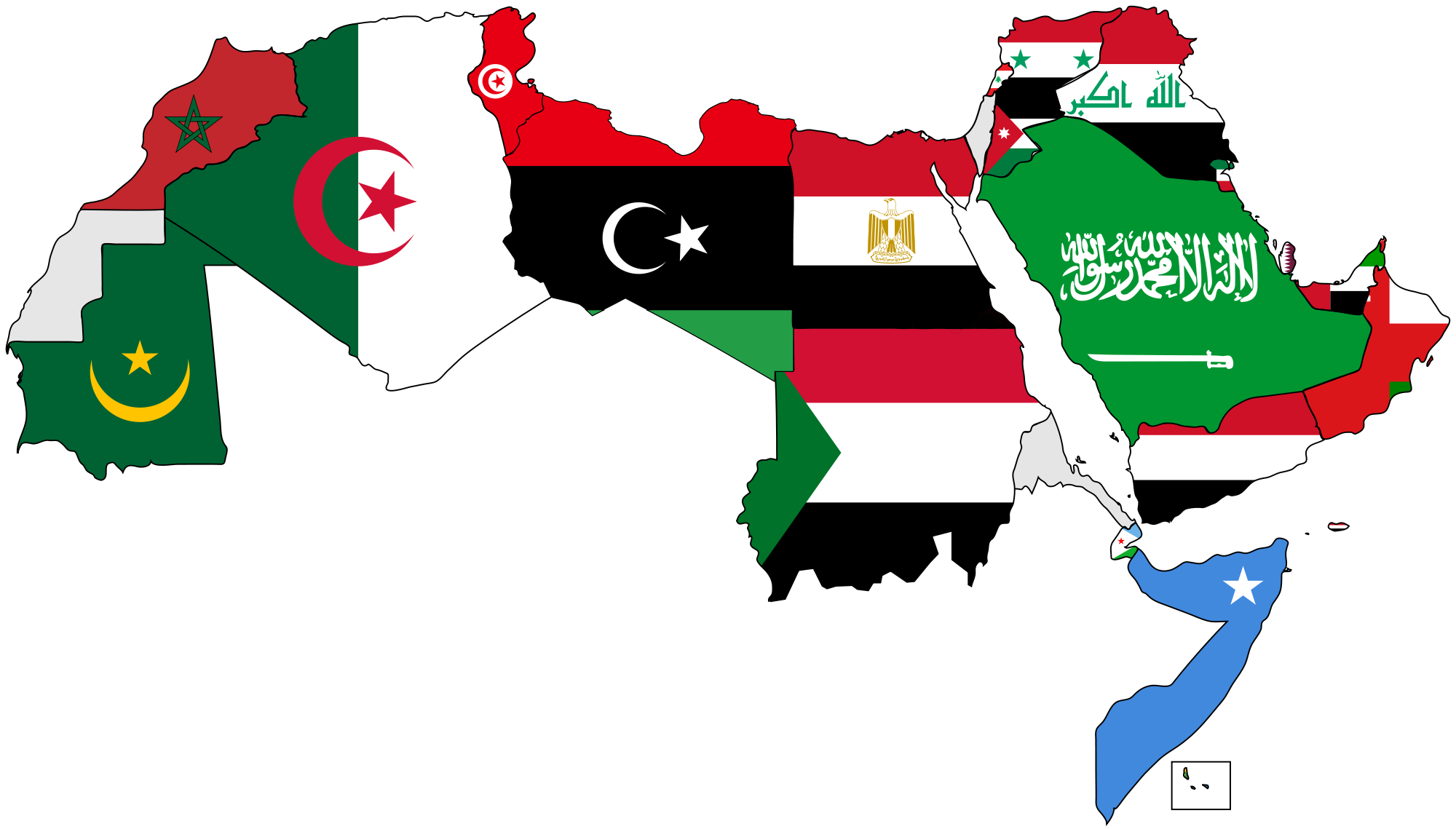 عواصم الدول العربية وعدد سكانها