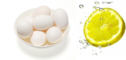 بياض البيض والليمون