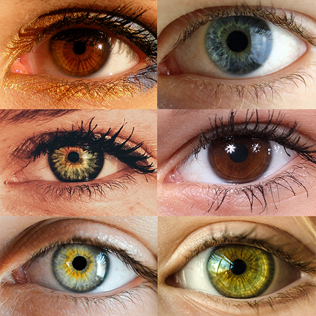 ألوان العيون