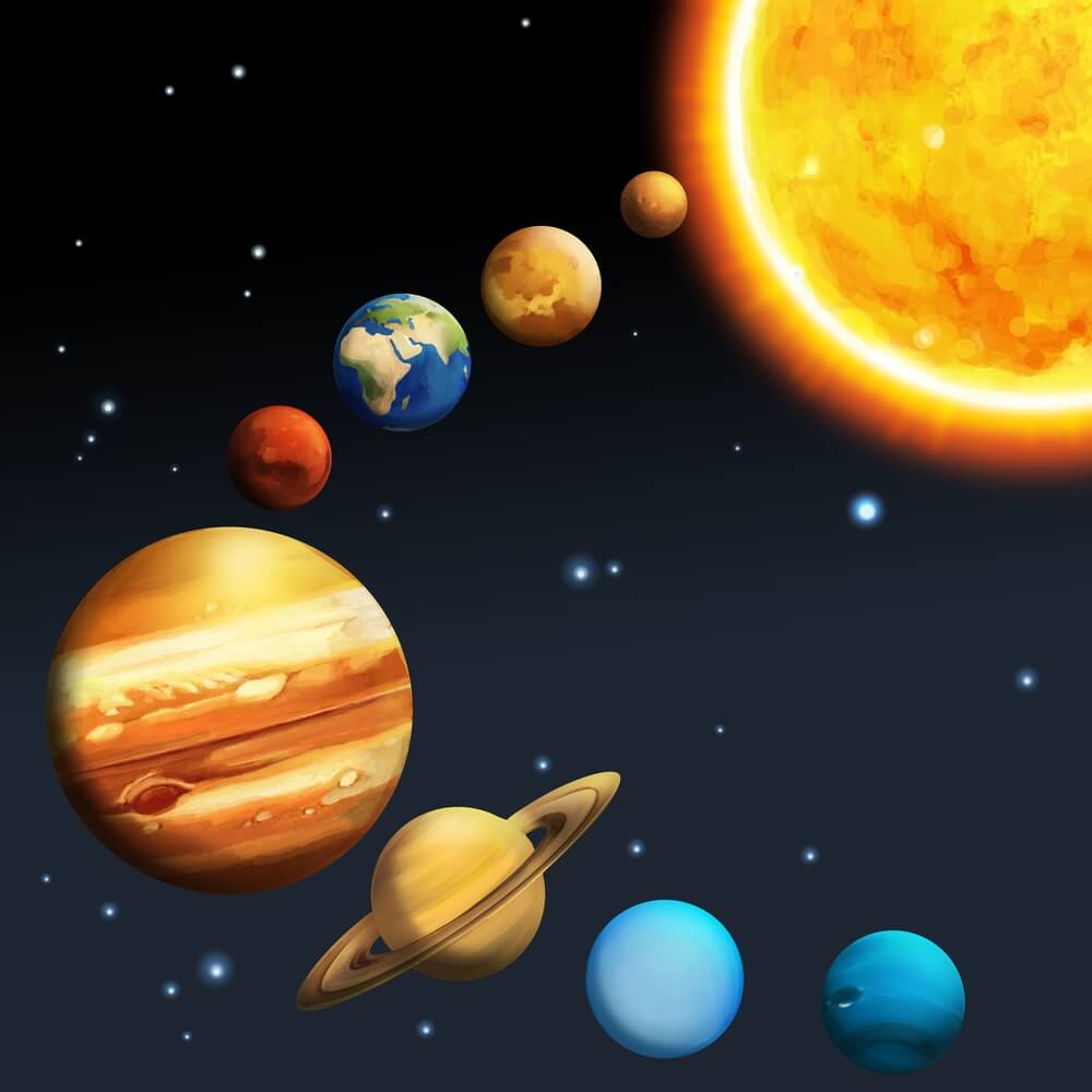 الكواكب الشمسيه عدد يبلغ المجموعه يبلغ عدد